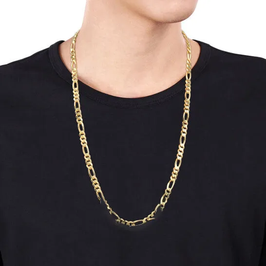 Original AMOUR 55mm Figaro Chain Necklace In Yellow Plated Sterling Silver 24 In JMS always Necklaces Original AMOUR 55mm Figaro Chain Necklace In Yellow Plated Sterling Silver 24 In JMS always Necklaces