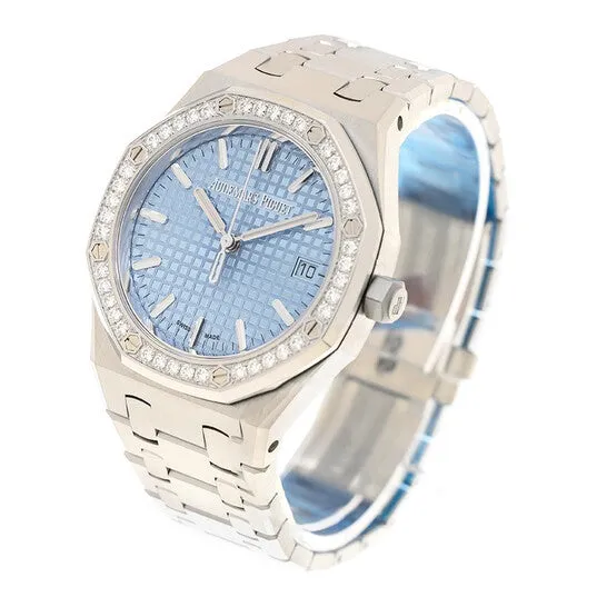 Original Audemars Piguet Royal Oak Automatic Diamond Blue Dial Ladies Watch 77451STZZ1361ST03 JMS always Watches Original Audemars Piguet Royal Oak Automatic Diamond Blue Dial Ladies Watch 77451STZZ1361ST03 JMS always Watches