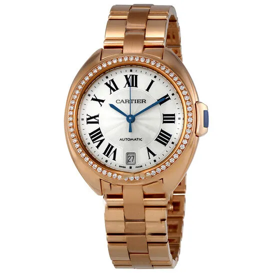 Original Cartier Cle Flinque 18kt Pink Gold Sunray Effect Dial Ladies Watch WJCL0006 JMS always Watches Original Cartier Cle Flinque 18kt Pink Gold Sunray Effect Dial Ladies Watch WJCL0006 JMS always Watches