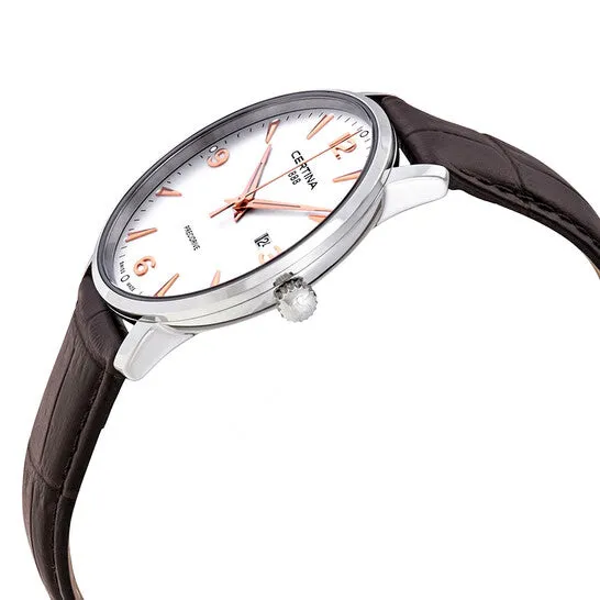 Original Certina DS Caimano Silver Dial Brown Leather Mens Watch C0354101603701 JMS always Watches Original Certina DS Caimano Silver Dial Brown Leather Mens Watch C0354101603701 JMS always Watches
