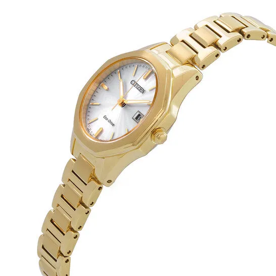 Original Citizen EcoDrive Silver Dial Ladies Watch EW258259A JMS always Watches Original Citizen EcoDrive Silver Dial Ladies Watch EW258259A JMS always Watches