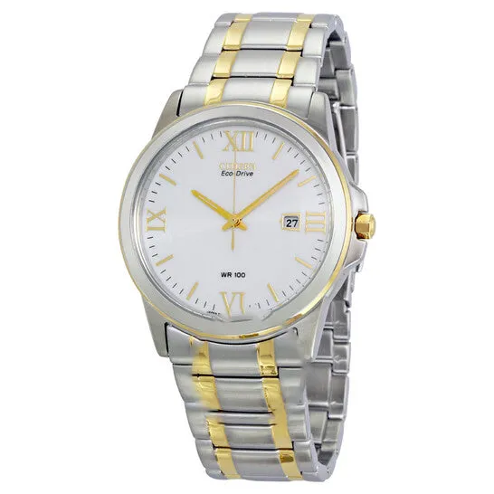 Original Citizen Eco Drive Silver Dial Twotone Stainless Steel Mens Watch BM726451A JMS always Rings Original Citizen Eco Drive Silver Dial Twotone Stainless Steel Mens Watch BM726451A JMS always Rings