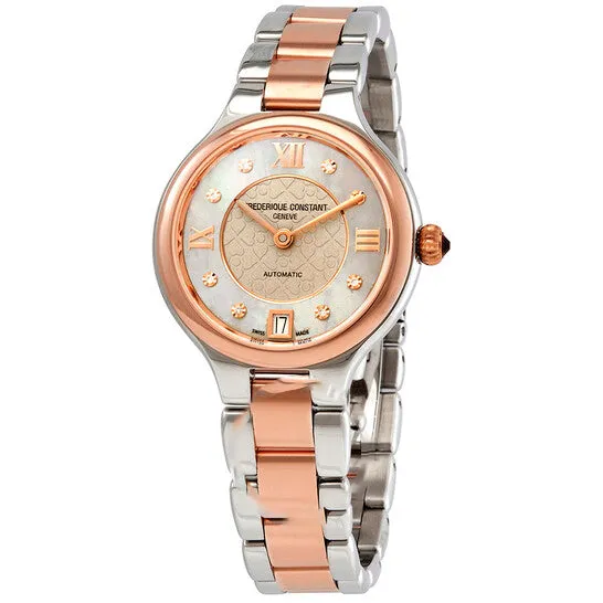 Original Frederique Constant Classics Delight Automatic Diamond Ladies Watch FC306LGHD3ER2B JMS always Watches