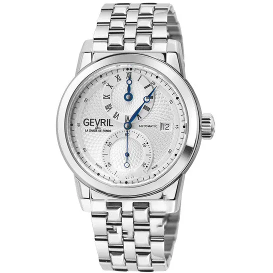 Original Gevril Gramercy Silvertone Dial Mens Watch 24011B JMS always Rings Original Gevril Gramercy Silvertone Dial Mens Watch 24011B JMS always Rings