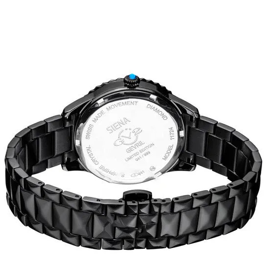 Original GV2 by Gevril Siena Quartz Black Dial Ladies Watch 11724 JMS always Watches Original GV2 by Gevril Siena Quartz Black Dial Ladies Watch 11724 JMS always Watches