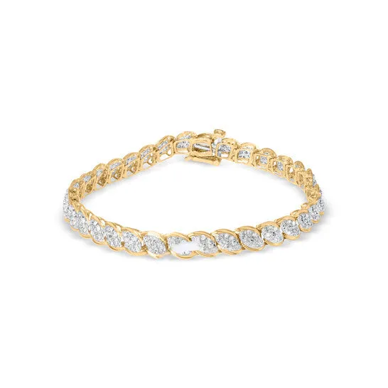 Original Haus of Brilliance 10K Yellow Gold 200 Cttw RoundCut Diamond Link 75 Bracelet JK Color I2I3 Clarity JMS always Bracelets Original Haus of Brilliance 10K Yellow Gold 200 Cttw RoundCut Diamond Link 75 Bracelet JK Color I2I3 Clarity JMS always Bracelets