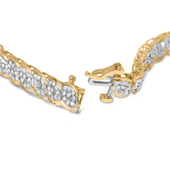 Original Haus of Brilliance 10K Yellow Gold 200 Cttw RoundCut Diamond Link 75 Bracelet JK Color I2I3 Clarity JMS always Bracelets Original Haus of Brilliance 10K Yellow Gold 200 Cttw RoundCut Diamond Link 75 Bracelet JK Color I2I3 Clarity JMS always Bracelets