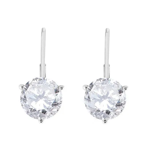 Original Maulijewels 38 Carat White Round Natural Diamond HI I1I2 Three Prong Set Womes Martini Leverback Earrings In 14K Solid White Gold JMS always Earrings Original Maulijewels 38 Carat White Round Natural Diamond HI I1I2 Three Prong Set Womes Martini Leverback Earrings In 14K Solid White Gold JMS always Earrings