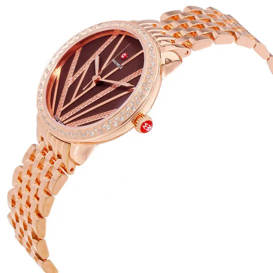 Original Michele Serein Mid City Lights Rose GoldTone Diamond Ladies Watch MWW21B000113 JMS always Rings Original Michele Serein Mid City Lights Rose GoldTone Diamond Ladies Watch MWW21B000113 JMS always Rings
