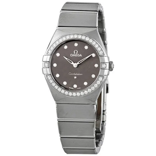 Original Omega Constellation Manhattan Quartz Diamond Grey Dial Ladies Watch 13115286056001 JMS always Watches Original Omega Constellation Manhattan Quartz Diamond Grey Dial Ladies Watch 13115286056001 JMS always Watches