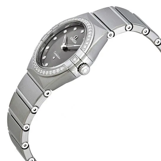 Original Omega Constellation Manhattan Quartz Diamond Grey Dial Ladies Watch 13115286056001 JMS always Watches Original Omega Constellation Manhattan Quartz Diamond Grey Dial Ladies Watch 13115286056001 JMS always Watches