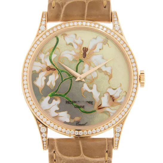 Original Patek Philippe Rare Handcrafts Automatic Diamond Cloisonne Enamel Dial Watch 5077100R036 JMS always Watches Original Patek Philippe Rare Handcrafts Automatic Diamond Cloisonne Enamel Dial Watch 5077100R036 JMS always Watches