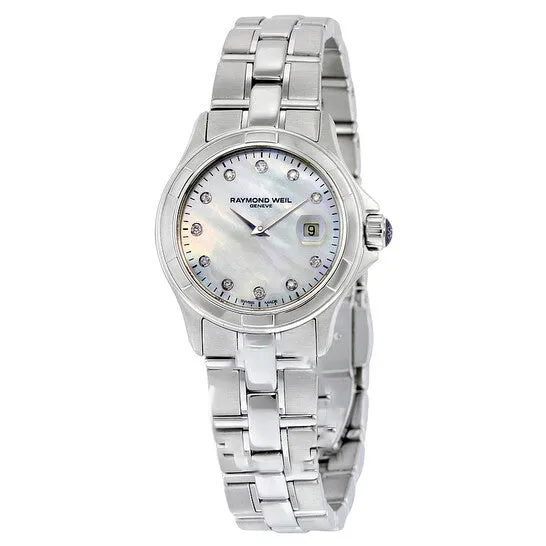 Original Raymond Weil Parsifal Mother of Pearl Diamond Dial Ladies Watch 9460ST97081 JMS always Watches Original Raymond Weil Parsifal Mother of Pearl Diamond Dial Ladies Watch 9460ST97081 JMS always Watches