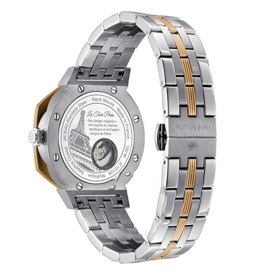 Original Ren Mouris Mythique GMT Silvertone Dial Mens Watch 70108RM3 JMS always Rings Original Ren Mouris Mythique GMT Silvertone Dial Mens Watch 70108RM3 JMS always Rings