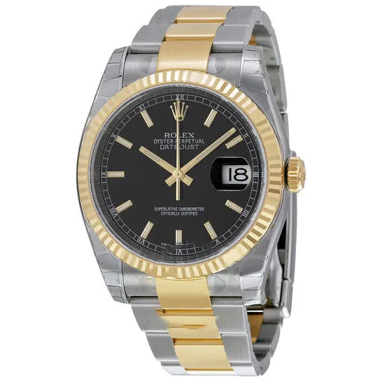 Original Rolex Oyster Perpetual Datejust 36 Black Dial Stainless Steel and 18K Yellow Gold Bracelet Automatic Mens Watch 116233BKSO JMS always Bracelets Original Rolex Oyster Perpetual Datejust 36 Black Dial Stainless Steel and 18K Yellow Gold Bracelet Automatic Mens Watch 116233BKSO JMS always Bracelets