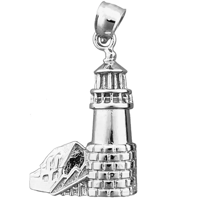 PreStyled Sets Goldia 14K Gold Marshall Point Maine Lighthouse Pendant