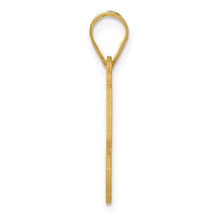 PreStyled Sets Goldia 14k Yellow Gold Polished Etched Number 50 Pendant