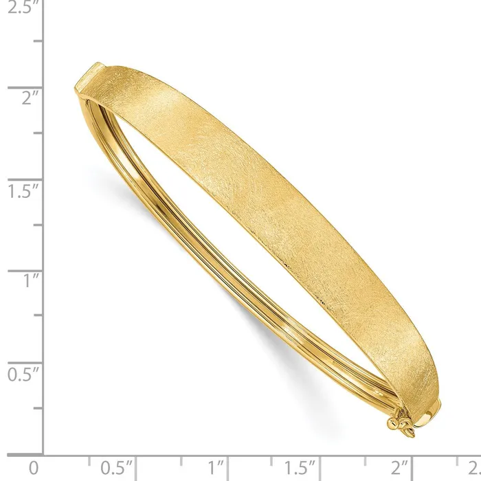 PreStyled Sets Goldia 14k Yellow Gold Satin Finish Graduated Hinged Bangle