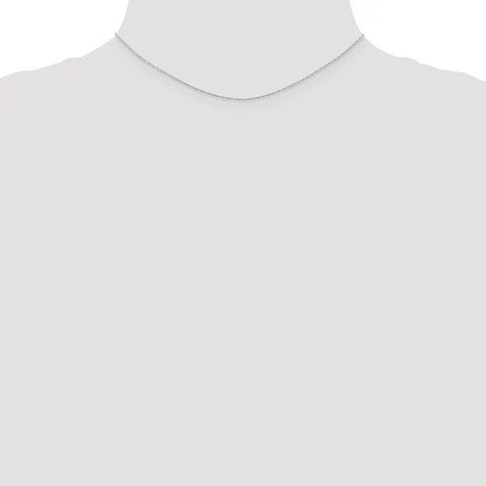 QGold Necklaces 14K White Gold 13 inch Carded 5mm Cable Rope with Spring Ring Clasp Children Necklace Chain Necklace QGold Necklaces 14K White Gold 13 inch Carded 5mm Cable Rope with Spring Ring Clasp Children Necklace Chain Necklace