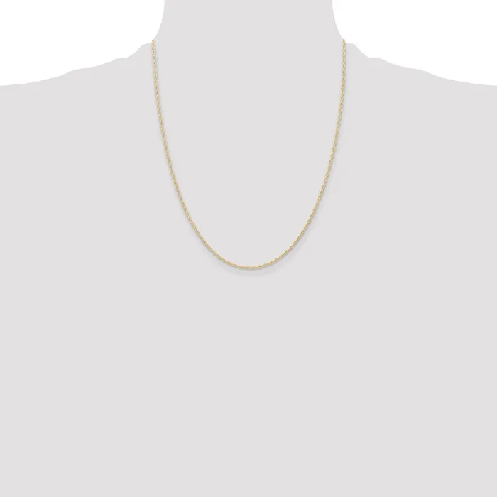 QGold Necklaces 14K Yellow Gold 22 inch Carded 115mm Cable Rope with Spring Ring Clasp Chain Necklace QGold Necklaces 14K Yellow Gold 22 inch Carded 115mm Cable Rope with Spring Ring Clasp Chain Necklace