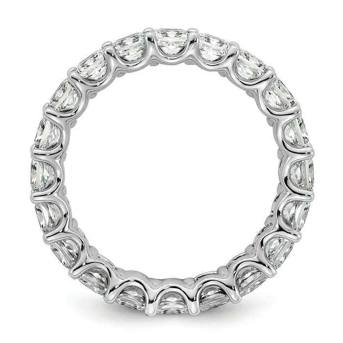 Rings 14k White Gold 14KW Princess Lab Grown Diamond VSSI G Eternity Band Ring Goldia