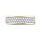 Rings gndatlanta 10k Yellow Gold Round Diamond Pave Band Ring 12 Cttw