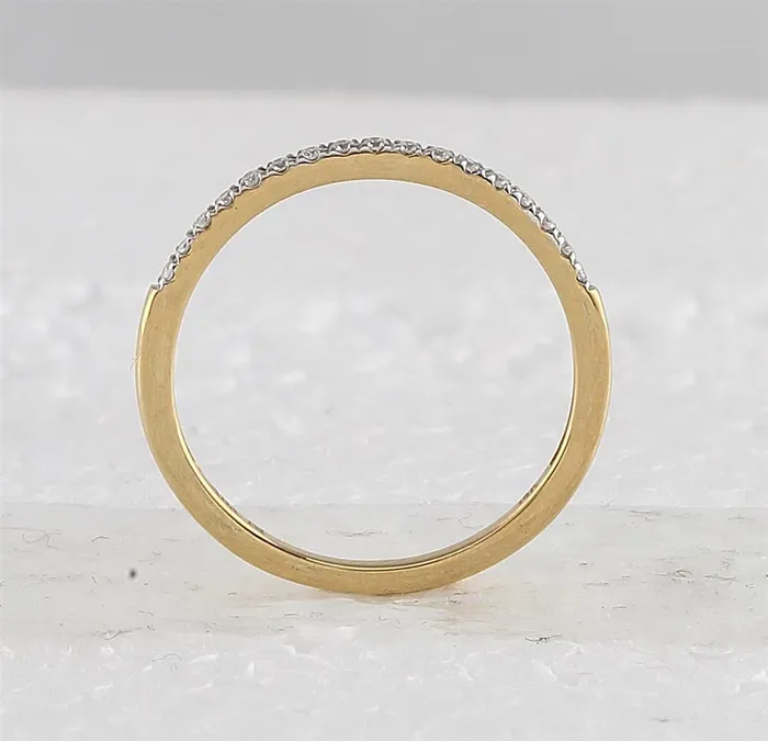 Rings gndatlanta 14k Yellow Gold Round Diamond Cluster Bridal Wedding Ring Set 1 Cttw