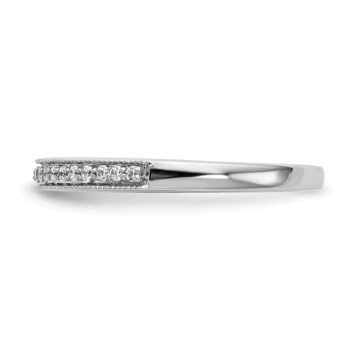 Rings Goldia 012ct CZ Solid Real 14K White Gold Wedding Wedding Band Ring