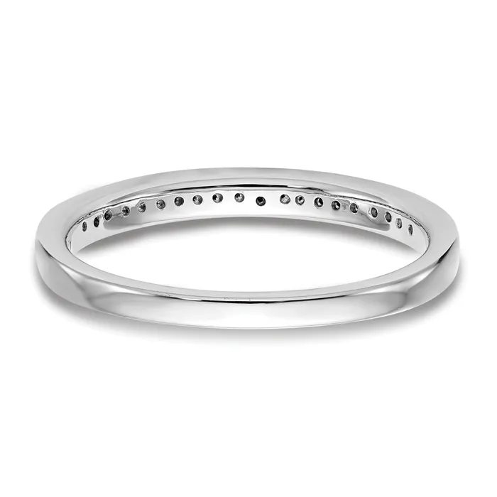 Rings Goldia 012ct CZ Solid Real 14K White Gold Wedding Wedding Band Ring