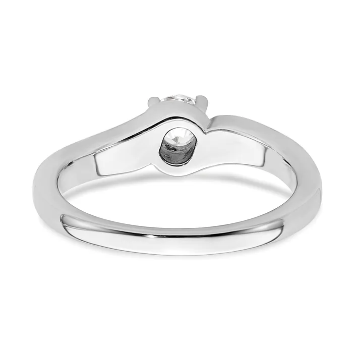 Rings Goldia 033ct CZ Solid Real 14K White Gold Engagement Ring