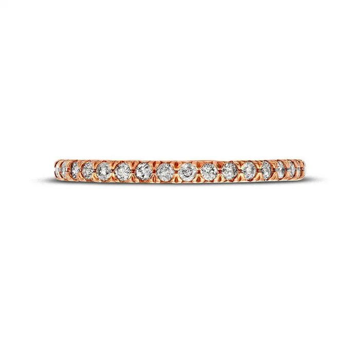 Rings Goldia 050 CT TW Natural Diamond Antique VintageStyle Eternity Band in Solid 10K Rose Gold Rings Goldia 050 CT TW Natural Diamond Antique VintageStyle Eternity Band in Solid 10K Rose Gold