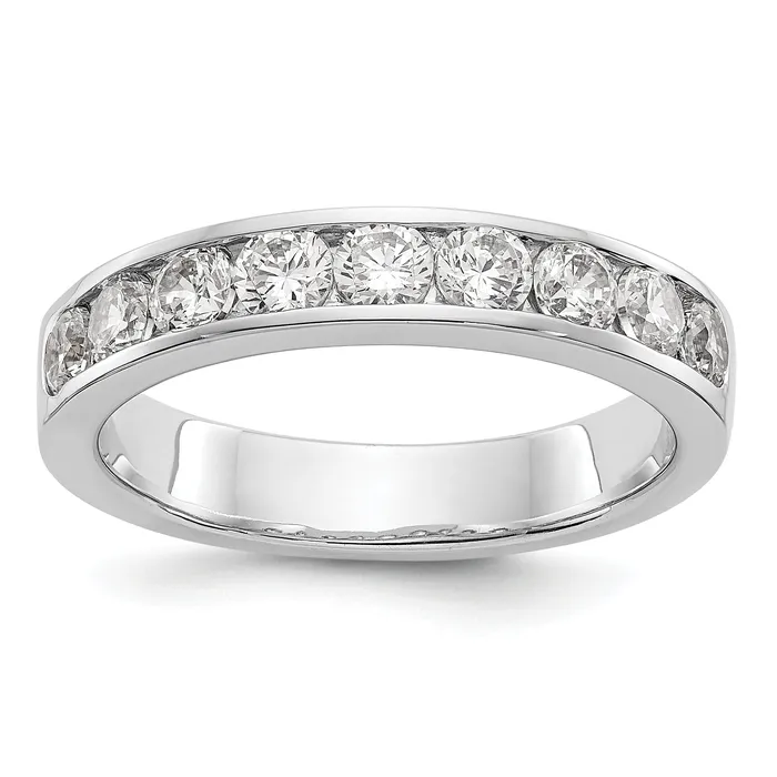Rings Goldia 093ct CZ Solid Real 14K White Gold 93mm Stone Channel Wedding Band Ring Rings Goldia 093ct CZ Solid Real 14K White Gold 93mm Stone Channel Wedding Band Ring