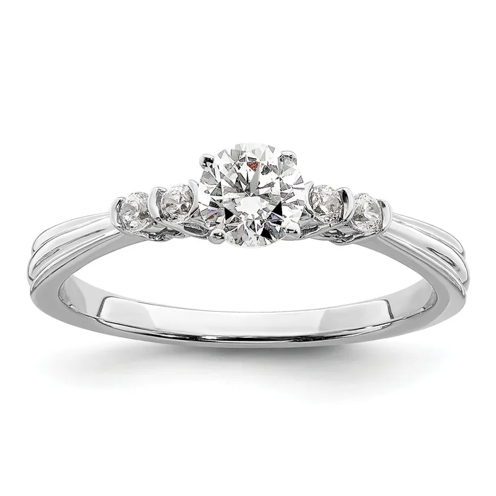 Rings Goldia 10k White Gold 12 Ct Lab Grown Diamond VSSI G Petite Engagement Ring Rings Goldia 10k White Gold 12 Ct Lab Grown Diamond VSSI G Petite Engagement Ring