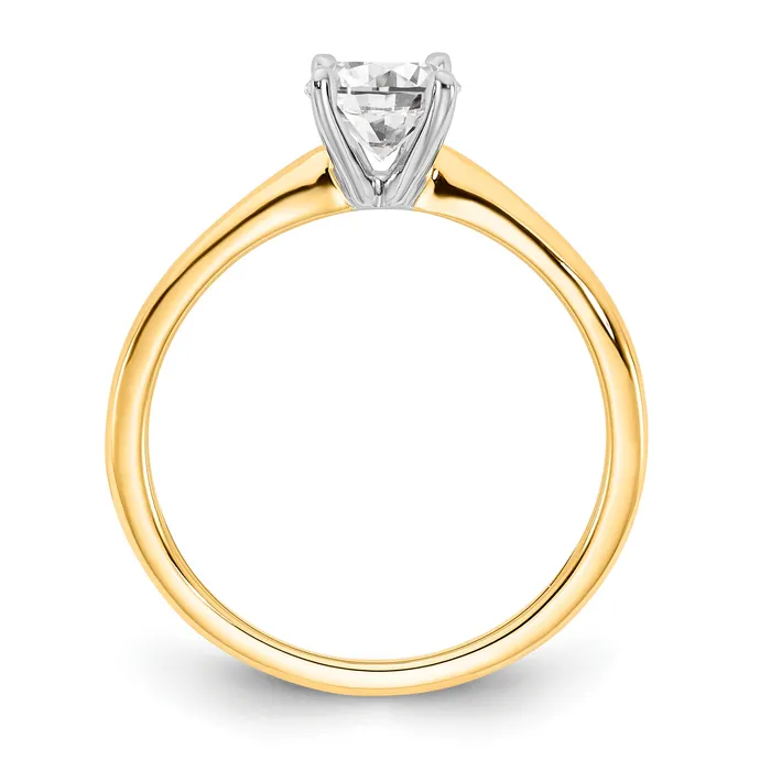 Rings Goldia 14k Twotone 34 Ct Certified Lab Grown Diamond VSSI G Oval Solitare Engagement Ring