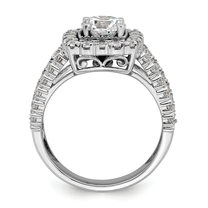 Rings Goldia 14k White Gold 1 13 Ct Lab Grown Diamond VSSI G 1 Ct Center Round Engagement Ring