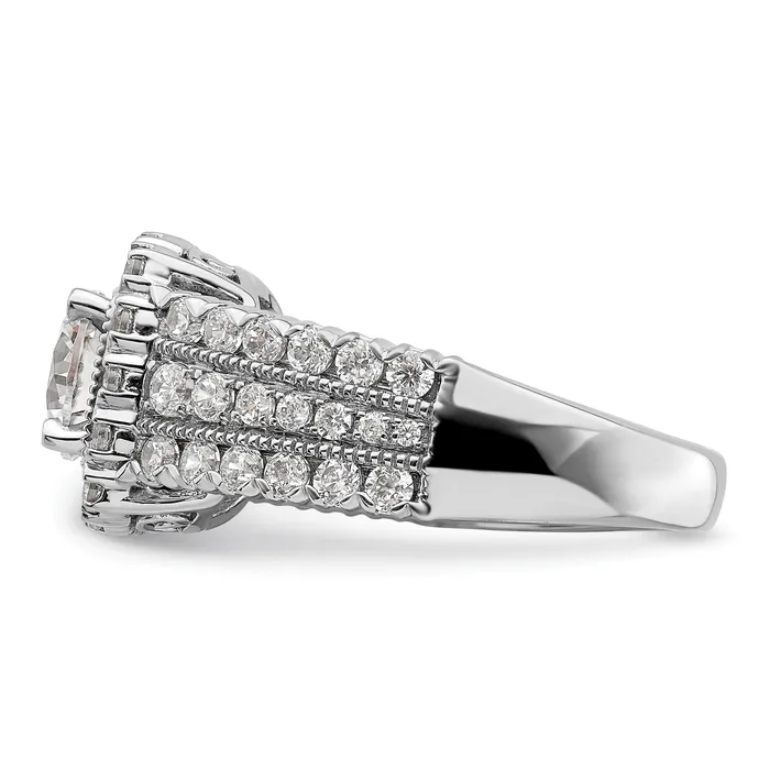 Rings Goldia 14k White Gold 1 13 Ct Lab Grown Diamond VSSI G 1 Ct Center Round Engagement Ring