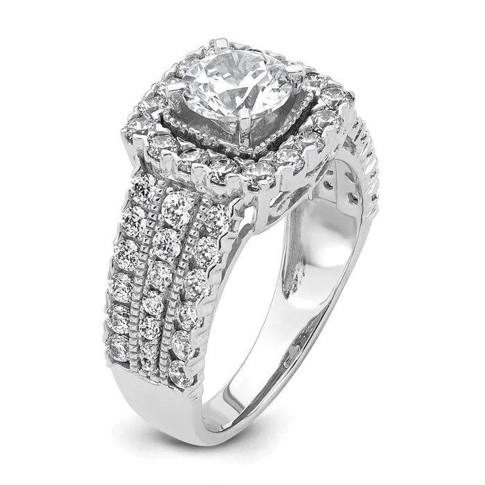 Rings Goldia 14k White Gold 1 13 Ct Lab Grown Diamond VSSI G 1 Ct Center Round Engagement Ring