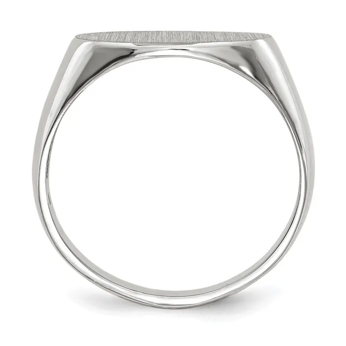 Rings Goldia 14k White Gold 75x135mm Open Back Signet Ring