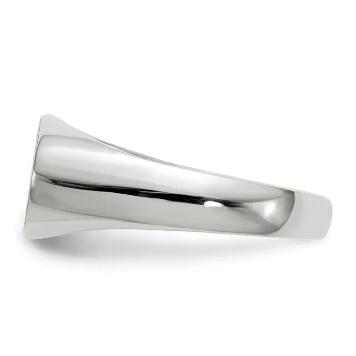 Rings Goldia 14k White Gold 75x135mm Open Back Signet Ring