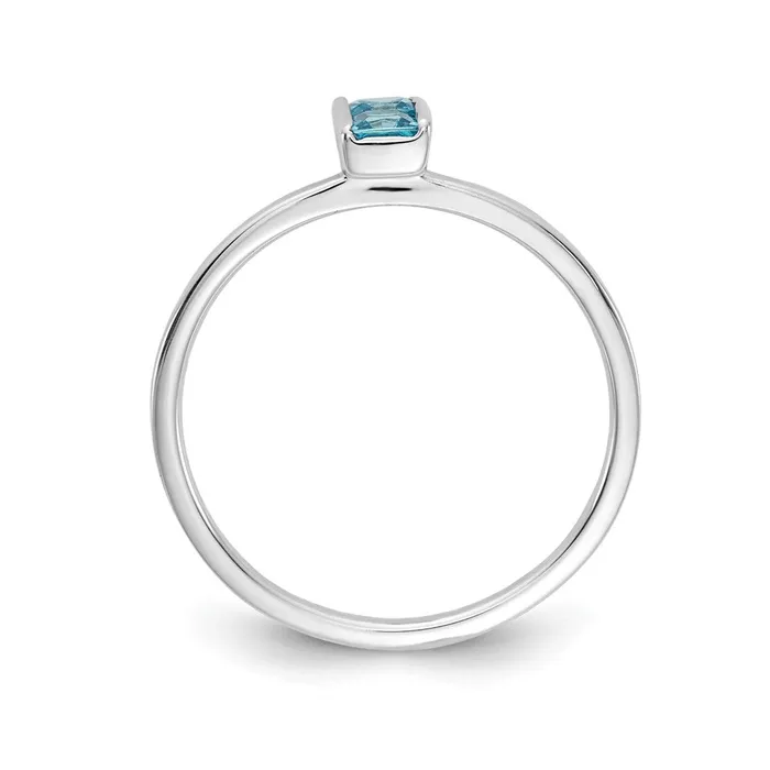Rings Goldia 14k White Gold Blue Topaz Ring