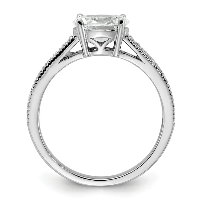 Rings Goldia 14K White Gold Lab Grown Diamond VSSI G SemiMnt Oval EastWest Ring