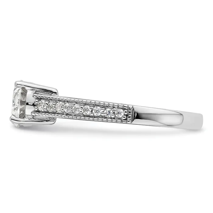 Rings Goldia 14K White Gold Lab Grown Diamond VSSI G SemiMnt Oval EastWest Ring