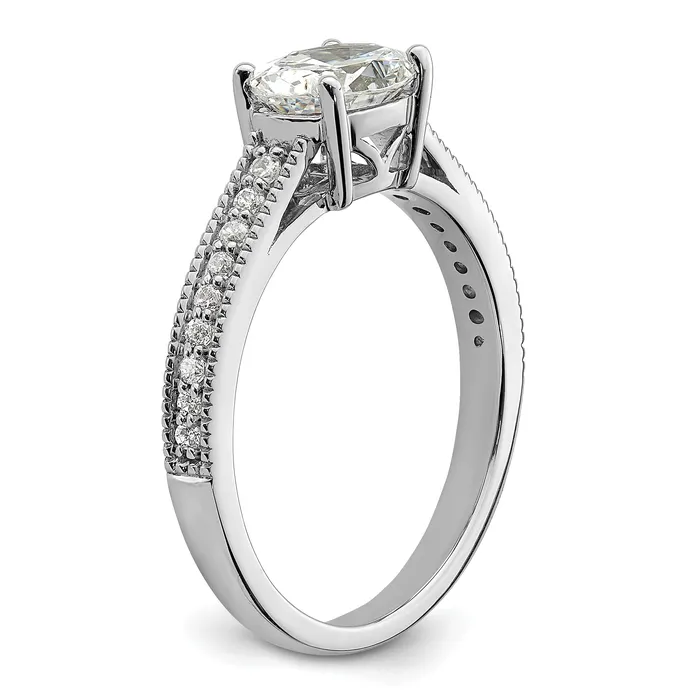 Rings Goldia 14K White Gold Lab Grown Diamond VSSI G SemiMnt Oval EastWest Ring