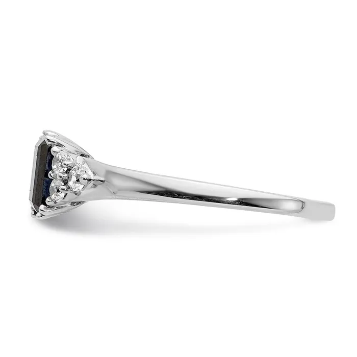 Rings Goldia 14k White Gold Real Diamond and Sapphire Ring