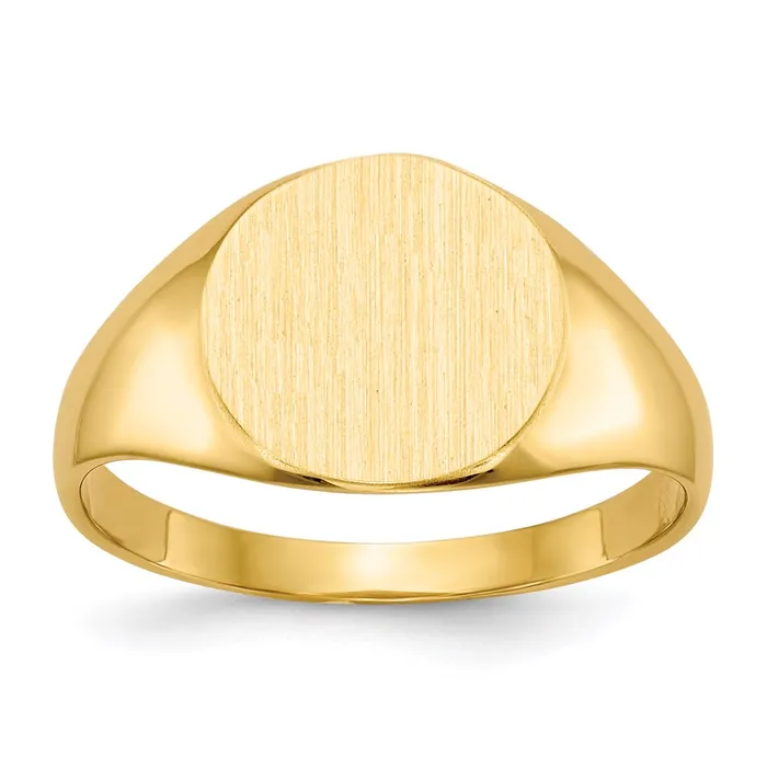 Rings Goldia 14K Yellow Gold 95x100mm Closed Back Signet Ring
