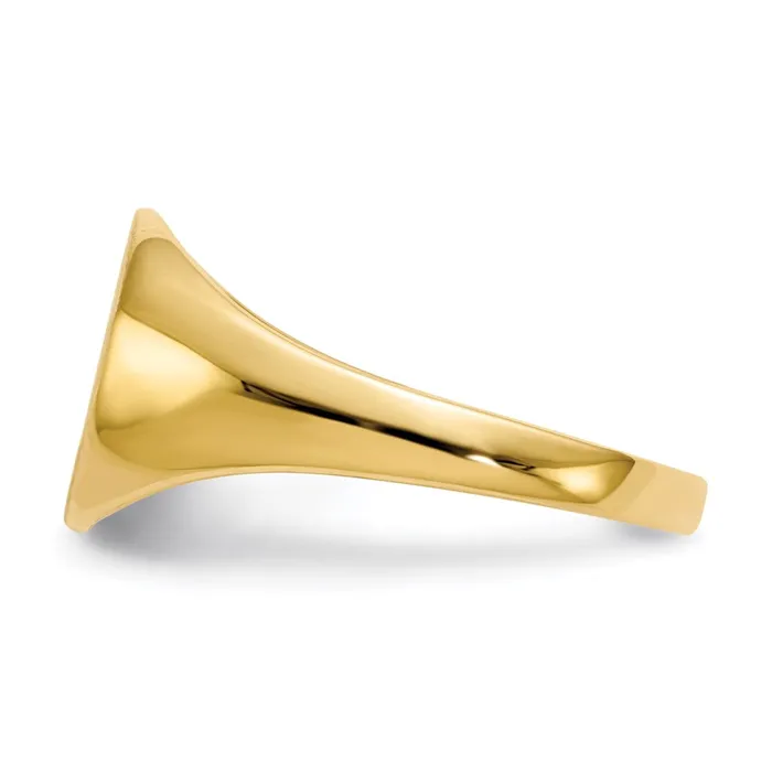 Rings Goldia 14K Yellow Gold 95x100mm Closed Back Signet Ring