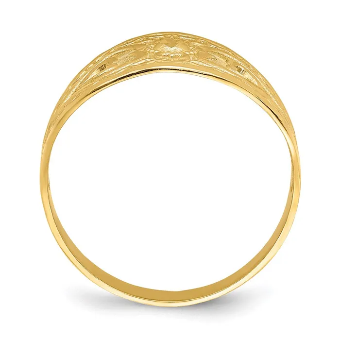 Rings Goldia 14K Yellow Gold Heart Starburst Ring