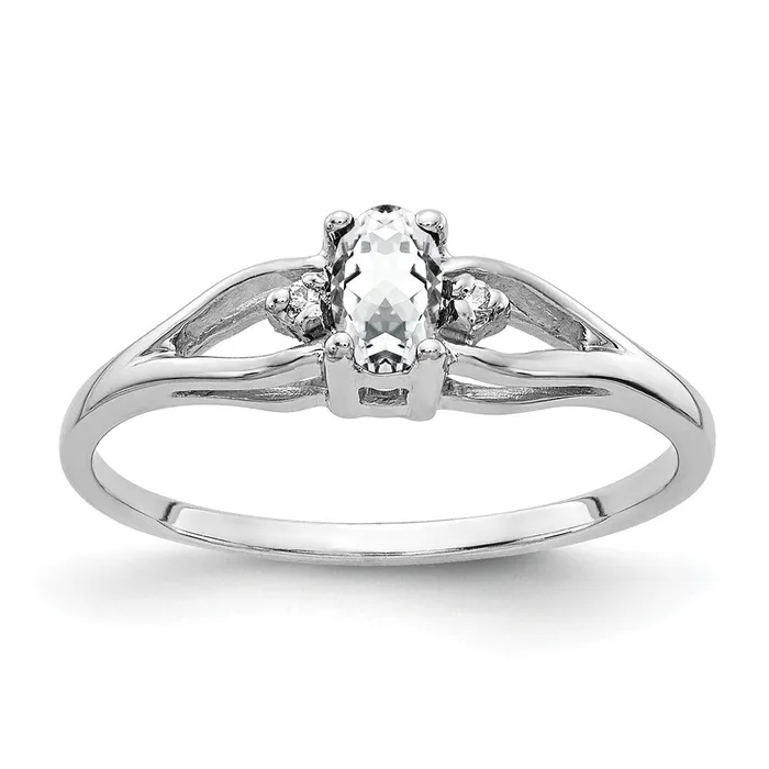 Rings Goldiacom 14k White Gold 5x3mm Oval Cubic Zirconia AA Real Diamond ring Rings Goldiacom 14k White Gold 5x3mm Oval Cubic Zirconia AA Real Diamond ring