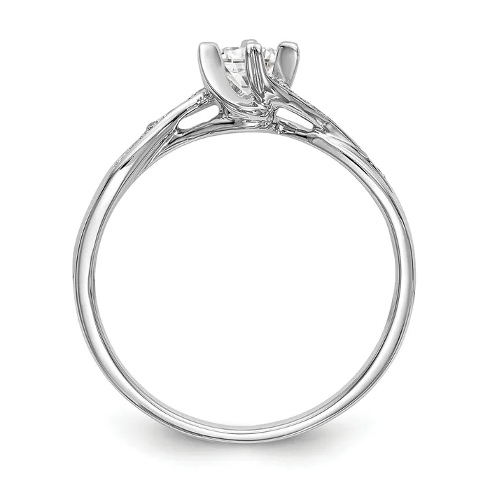 Rings Goldia First Promise 14k White Gold 13 Ct Lab Grown Diamond VSSI G Petite Engagement Ring