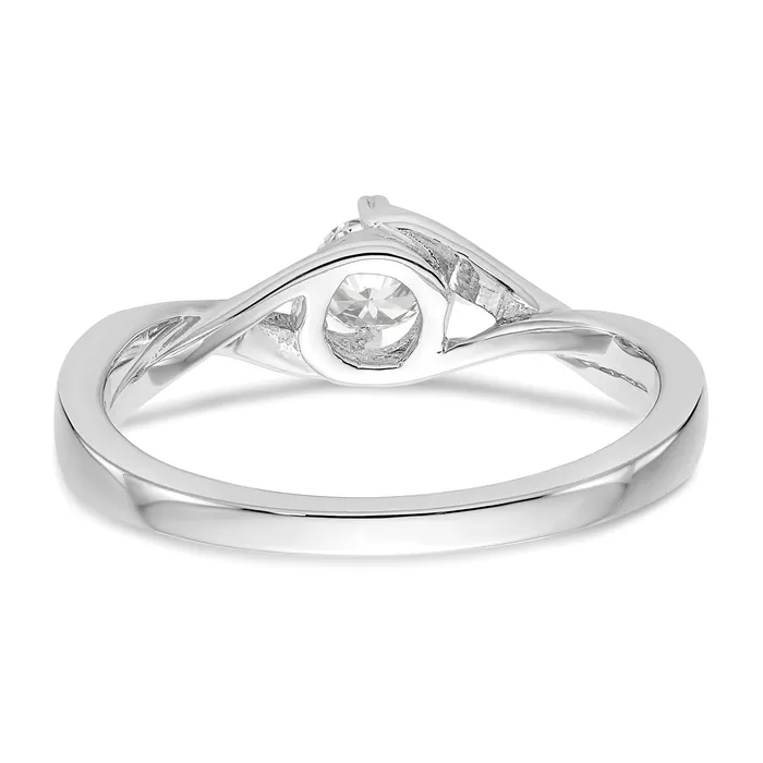Rings Goldia First Promise 14k White Gold 13 Ct Lab Grown Diamond VSSI G Petite Engagement Ring